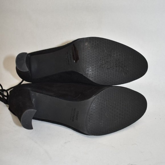 $700 STUART WEITZMAN GLOVE BOOTIE SOCK HIGHLAND SUEDE BLACK 9 (PA22) - Picture 5 of 7
